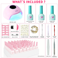 Ensemble de vernis à ongles en gel Nina 2021, marque privée, vente en gros, 60 couleurs, vernis émail, kits d'art des ongles pour filles, LED, durcissement en 30 secondes, longue durée