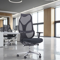 Chaise de bureau en maille ergonomique moderne OEM pour direction Support lombaire à mi-dossier Accoudoir réglable Ascenseur à gaz certifié moulé par injection