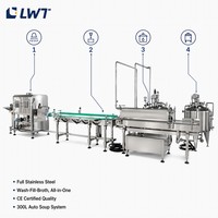 Ligne de production de conserves de légumes et de champignons entièrement automatique en acier inoxydable LWT avec mélangeurs