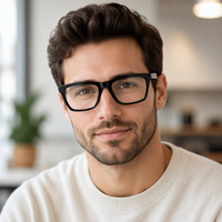 Montures de lunettes de sport flexibles TR pour hommes, style tendance, lunettes optiques, lunettes TR pour hommes