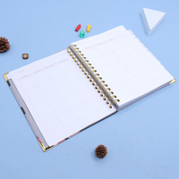 Carnet de Noël personnalisé avec motif de vacances, format A5, reliure spirale, pour enfants, étudiants, bureau, cadeau secret du Père Noël