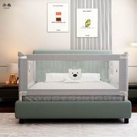 Barrière de lit pour enfant certifiée CE, pliable et portable, avec cadre métallique et tissu Oxford, hauteur réglable, barrière de sécurité pour tout-petit, garde-lit OEM