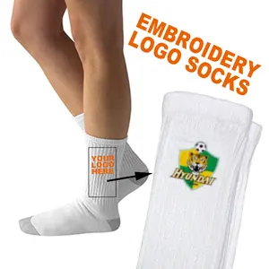 Özel kadın erkek socken tasarım kendi basketbol nervürlü çorap düz veya yastık beyaz atletik logo özelleştirmek çorap