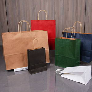 <span class=keywords><strong>Bolsas</strong></span> de Papel <span class=keywords><strong>Kraft</strong></span> <span class=keywords><strong>Biodegradables</strong></span> y Reciclables de Alta Calidad, Coloridas, Duraderas y Personalizadas, con Asas, para Uso Doméstico, Venta al Por Mayor - Product Image 5