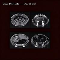 Gobelet en plastique PET transparent à paroi simple de 95 mm et 9 oz avec cuillère, logo imprimé personnalisé, pour crème glacée et friandises glacées