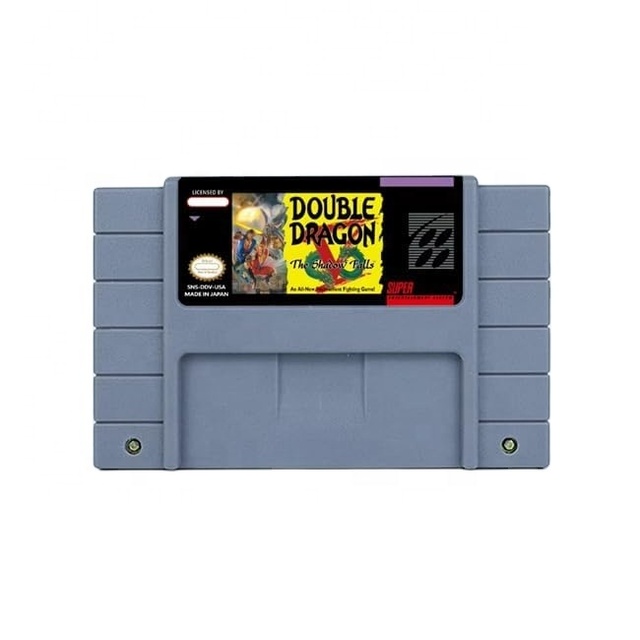 Double Dragon V-the Shadow Falls Super for Nintendo Game Cartridge Plastic USA/EUR Version Accessory
