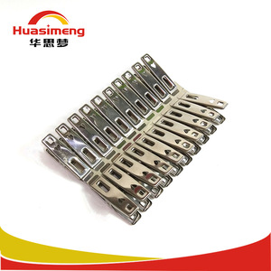 Hua Simeng Stainless Steel Clothes Pin Rectangle Durable Drying <b>Clips</b> For <b>Quilt</b> Windproof Fixing Underwear 20 Pack Wholesale - Product Image 5