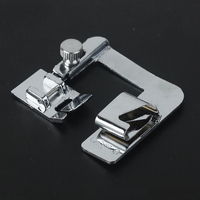 Pied presseur pour ourlet roulé de machine à coudre, modèle 6290, tailles 2/3/4/5/6/7/8, pour tissu, à clipser, pour bordure de bande de tissu