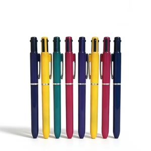 Livraison rapide, prix d'usine, stylo bille multifonction personnalisé avec logo, 4 en 1, multicolore, stylo bille en plastique à clic, 4 couleurs - Product Image 1