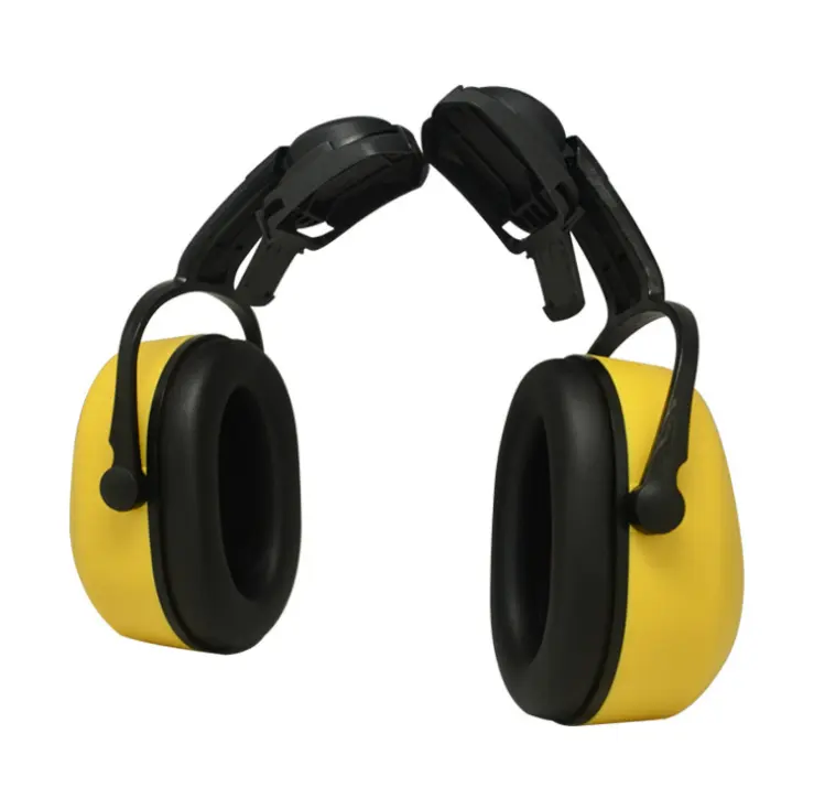 カスタム再利用可能なアンチノイズキャンセリング聴覚保護防音ヘルメットマウントイヤーマフ安全ヘルメット耳保護付き