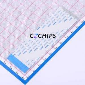 FFC-1.0-28-100-B-4-8 FFC Cable (Flexible Flat Cable) P=1mm Connector 28P 1mm 0.3mm Reverse - Product Image 1