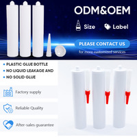 Precio de fábrica HDPE Botella de plástico vacía para apretar Botella de súper pegamento con forma de cilindro de tapa de Punta larga