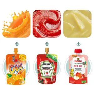 Shengwei Machinery Spout Pouch Rotary Bag Standup Doypack Fruit Juice Filling And Capping Machine