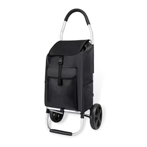 Chariot de supermarché pliant avec <span class=keywords><strong>6</strong></span> <span class=keywords><strong>roues</strong></span> et sac de glace Nouveau panier - Product Image 4
