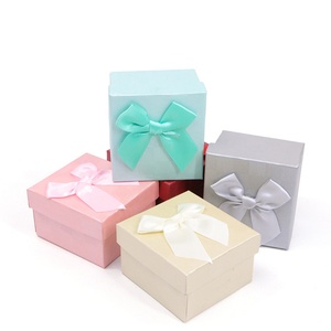 Jewelry Gift <b>Box</b> with Bow Watch Bracelet <b>Storage</b> Cardboard Packaging <b>Box</b> with Pillow <b>Paper</b> Jewelry case Custom logo - Product Image 6