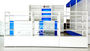 Servicios de diseño 3D personalizados Tienda de <span class=keywords><strong>farmacia</strong></span> moderna Diseño de interiores Estantes de <span class=keywords><strong>farmacia</strong></span> Estantes para <span class=keywords><strong>farmacia</strong></span> - Product Image 2