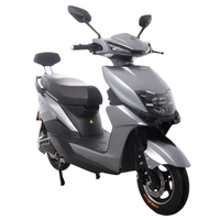Moto électrique 1000W 72V/60V pour adulte, style Citycoco, autonomie 110 km, scooter rapide de course avec batterie au plomb-acide