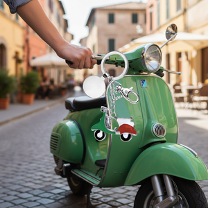 Portachiavi per VESPA in Verde/Bianco/Rosso Senza Scatola - Product Image 3