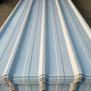 Tôle d'acier ondulée galvanisée et prélaquée étanche A527 A526 RAL 9014, bobine de tôle Galvalume couleur <span class=keywords><strong>zinc</strong></span> pour <span class=keywords><strong>toiture</strong></span> d'entrepôt - Product Image 1
