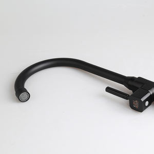 Grifo de Baño ITALOMIX de Lujo, Negro Mate, de un Solo Orificio - Product Image 5