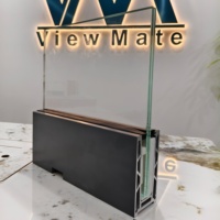 Balustrade en verre trempé sans cadre en aluminium avec profil en U pour balcon, terrasse extérieure, maison moderne - Antirouille