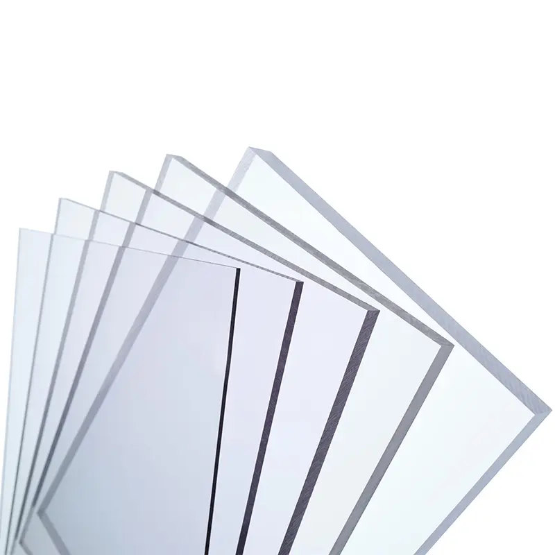 Feuille de polycarbonate personnalisée de haute qualité revêtement dur polycarbonate transparent/transparent/feuille solide pc