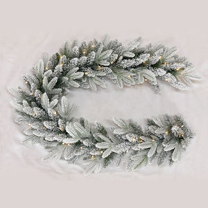 إكليل أعياد داخلي يدوي الصنع من الشركة المصنعة إكليل عيد الميلاد الاصطناعي إكليل عيد الميلاد مع بوسينتيز أحمر لهجات ذهبية - Product Image 5