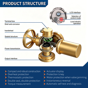 Actionneur de vanne électrique antidéflagrant Ex Iib <span class=keywords><strong>T4</strong></span> Ip67 étanche pour les emplacements industriels dangereux - Product Image 5