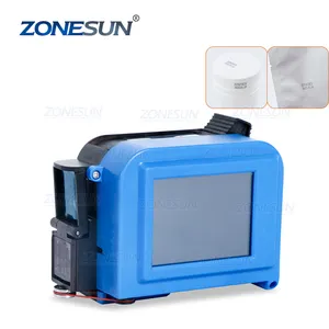 ZONESUN ZS-DC1 Small Intelligent Paper Pouch Bag Carton Date Coder Cans Batch Number Printing Date Inkjet Coding Machine