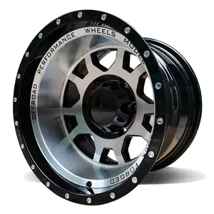 4X4 deep dish offroad suv 15 16 pouces 15x8 15x10 16x8 5x114.3 6x139.7-10-44 roue en alliage offset négatif pour toyota hilux