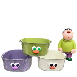 Cesta de drenaje de doble capa, redonda, apilable, de PP, para uso doméstico en la cocina - Product Image 5