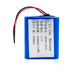맞춤형 고품질 충전식 18650-3S1P 리튬 이온 배터리 팩 <span class=keywords><strong>11.1V</strong></span> 2200mAh KC/UN38.3 인증 - Product Image 2
