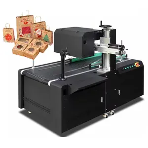 단일 패스-디지털 프린터 새틴 리본 S300 직접 골판지 프린터 디지털 잉크젯 인쇄 판지 상자 종이 봉투
