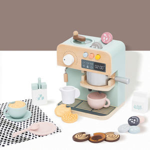 <span class=keywords><strong>Jouet</strong></span> de simulation de cuisine pour enfants CE CPC Ensemble de jouets de simulation amusants <span class=keywords><strong>Cafetière</strong></span> en bois - Product Image 1
