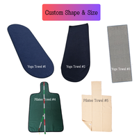 Serviettes de Pilates personnalisées avec logo, durables, faciles à nettoyer, pliables, tapis de gymnastique en microfibre antidérapants pour le Pilates Reformer