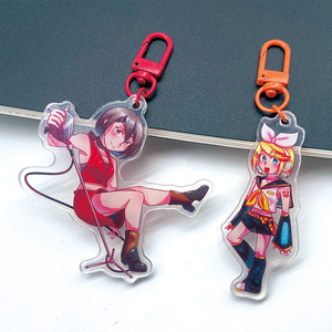 Wholesale Low Price Custom High Quality Cute clear Acrylic Keychains Acrylic Hair <strong>Clips</strong> - Product Image 2