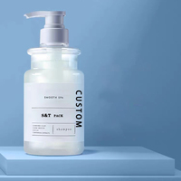 Bouteilles en PET de 300 ml et 500 ml avec pompe en PP, couleur et logo personnalisés, fabriquées en usine, pour emballages de shampoing, de lotion et de cosmétiques (OEM/ODM)