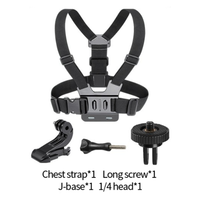 Insta 360 X3/X4/X5 Sangle de poitrine élastique en nylon compatible pour déverrouiller la perspective à la première personne à main libre