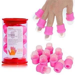Lot de 10 capuchons réutilisables pour retirer le vernis à ongles en gel – Outil de manucure pour dissoudre le vernis acrylique - Product Image 3