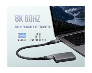 สายเคเบิล USB4.0 C to C รับรองมาตรฐาน รองรับ 8K/60Hz 80Gbps 240W ชาร์จเร็ว สำหรับถ่ายโอนข้อมูล - Product Image 5