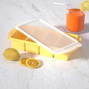 Vente chaude Moules à glaçons en silicone flexible de qualité alimentaire sans BPA, bacs à glaçons durables avec couvercle - Product Image 4