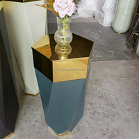 Grand vase de sol en métal inoxydable noir et or pour la décoration intérieure, pots et jardinières élégants pour la maison