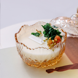 Hot-selg Soy Wax Candles Set in Bulk Dried wer Scented Candle Home Decoration Party Favors Lavender Fragrance - Product Image 5