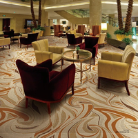 Moquette spéciale Hilton Hotel, moquette Axminster de luxe 5 étoiles, mur à mur, pour salle de banquet, moquette Axminster