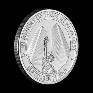 Посеребренная монета «Объединились мы стоим 9/11 дань уважения», посвященный и памятный сувенир 11 2001 - Product Image 5