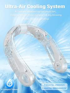 Ventilador de Cuello Sin Aspas Portátil Recargable de 2000mAh, Nuevo Modelo 2025, para Uso Personal en Exteriores, Plegable y Colgante - Product Image 6