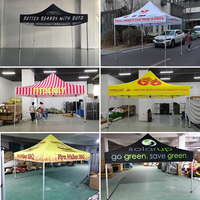 Tente de stand d'exposition professionnelle sur mesure 10x10 pieds, gazebo robuste en Oxford 300D résistant au vent avec structure en aluminium
