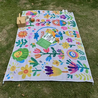 Poche pique-nique étanche plage couverture tapis sans sable couverture Camping extérieur pique-nique tente couverture pliante literie pour Logo personnalisé