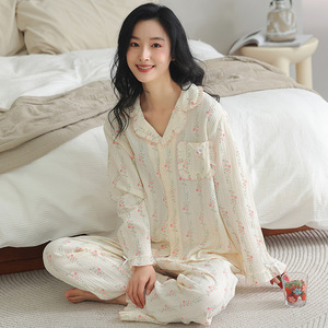 Vendita calda di donne in gravidanza vestiti di allattamento comodo tessuto da <span class=keywords><strong>donna</strong></span> maternità per allattamento <span class=keywords><strong>pigiama</strong></span> - Product Image 3