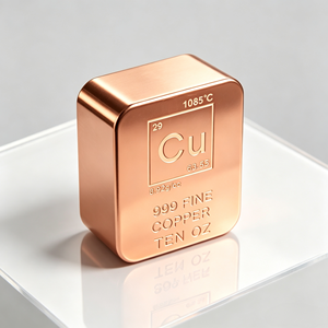 แท่งทองแดงบริสุทธิ์ 10 ออนซ์ แท่งทองแดง แท่งทองแดง 999 ฟอยน์ - Product Image 4